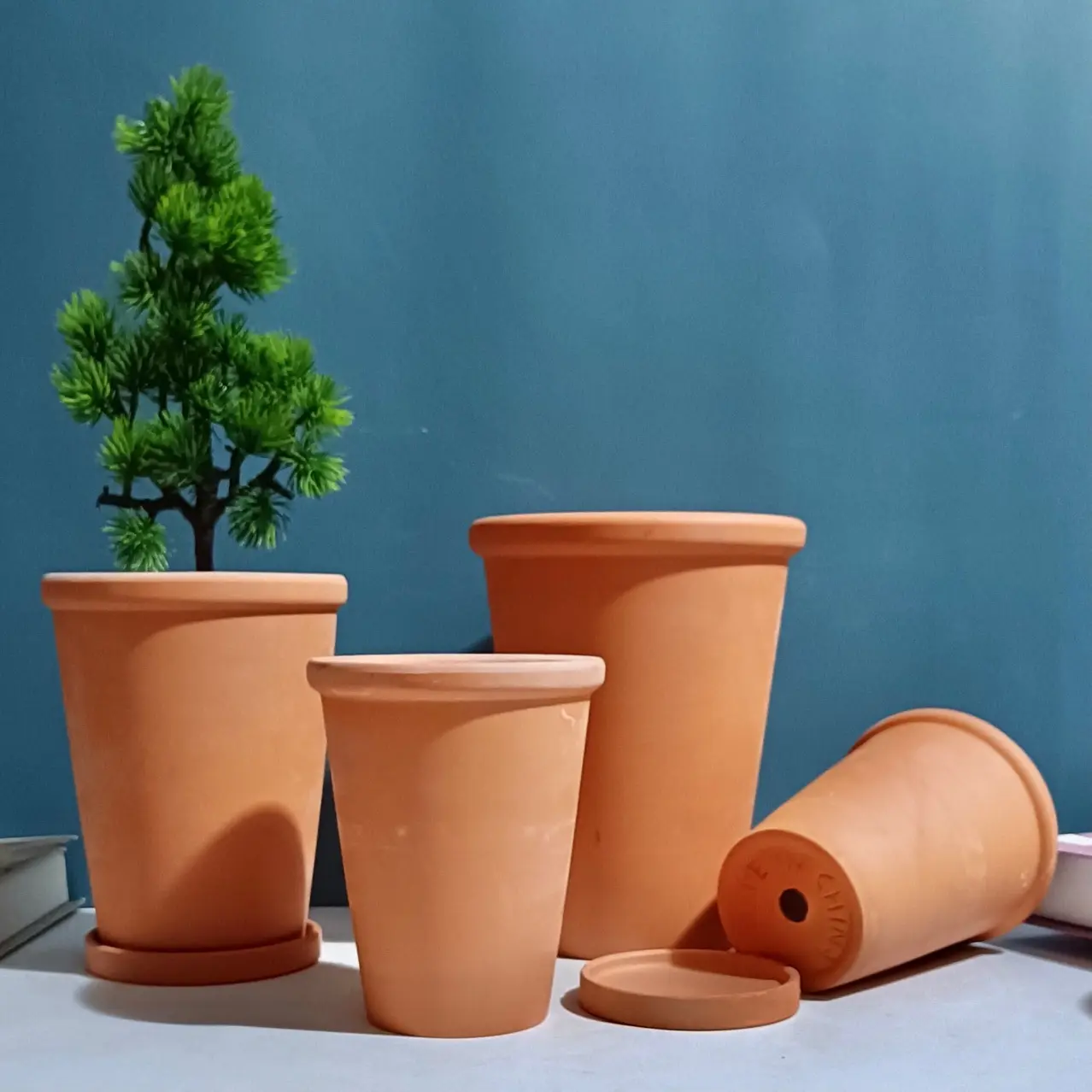 Original Red Pottery High Breathable Pots Succulent Small Flower Pots Rough Simple Clay Ceramic Mud Terracotta Pots Wholesale