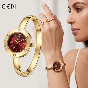 Reloj de Cuarzo GODI para Mujer con Incrustaciones de Diamantes, Escala Romana, Brazalete Abierto de una Pieza, Caja Exquisita, Resistente al Agua 30M, Estilo Ejecutivo - Product Image 2