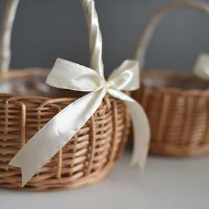 Cesta de mimbre para decoraciones navideñas, cesta de mimbre para regalo de Navidad para el hogar, venta al por mayor - Product Image 3