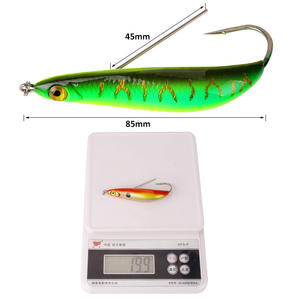 Señuelo de Pesca XY-409 Minnow de 8.5cm y 19.9g, Hundimiento Lento, Anzuelo Simple, Cebo Duro para Pesca de Lubina, Colores Verde, Azul, Negro, Dorado y Amarillo - Product Image 3