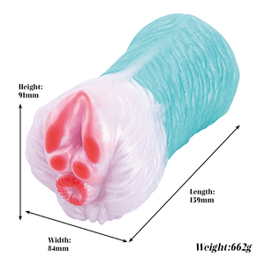 Silicone liquido uomo Stocker fantasia piante aliene masturbatori tazza doppio canale foro Fetish Sex Toy maschio morbido masturbatori - Product Image 6