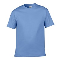 T-shirt à manches courtes col rond pour homme, personnalisé, unisexe, en coton 100% tricoté, écologique et respirant, avec logo imprimé en sérigraphie