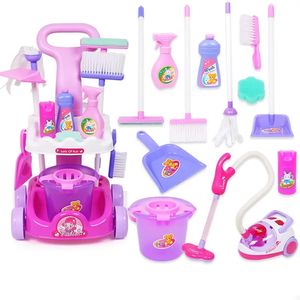 Jinying Jouets de nettoyage à faire semblant, avec aspirateur jouet Kit de fournitures d'entretien ménager amusant et interactif - Product Image 2