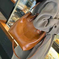 Sac à main pour femme 2026, sac panier classique polyvalent en cuir véritable, grande capacité, cuir de vachette souple tanné végétal, taille S