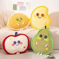 Usine Oem Personnaliser Alimentaire Jouets En Peluche Mignon Mangue Jaune Jouets En Peluche Oreiller Coussins En Peluche Jouets Ensembles Nouveau-Né Convient