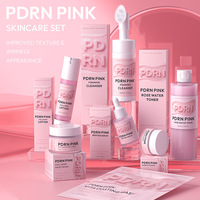 Tonique pour le visage à l'eau de rose rose PDRN, anti-rides, raffermissant, hydratant, avec extrait de rose et d'ADN de saumon, 250 ml