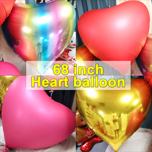 Globo Gigante de Corazón de 68 Pulgadas, Globo de Helio de Aluminio al por Mayor - Product Image 6