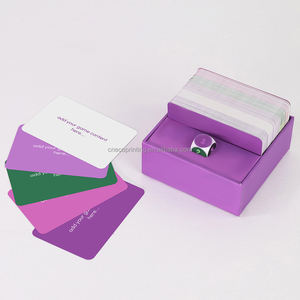 Stampa personalizzata creatività per adulti <span class=keywords><strong>parole</strong></span> divertenti gioco di carte <span class=keywords><strong>con</strong></span> dadi inclusi - Product Image 3