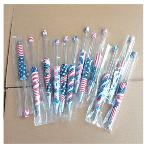 Bolígrafo <span class=keywords><strong>de</strong></span> Plástico con Diseño <span class=keywords><strong>de</strong></span> Concientización sobre el Cáncer <span class=keywords><strong>de</strong></span> <span class=keywords><strong>Mama</strong></span>, Impresión por Transferencia <span class=keywords><strong>de</strong></span> Agua, Bolígrafo Decorativo con Cuentas Coloridas - Product Image 2