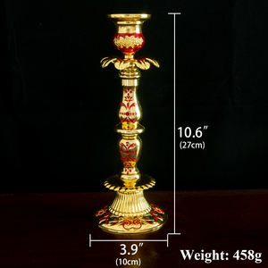 HT Lámpara de Vigilia Ortodoxa, Portavelas Chapado en Oro, Iglesia de Oración de Jesús, Candelabro de Mesa PARA EL Hogar con Taza de Vidrio de Aceite, Ritual Religioso - Product Image 2