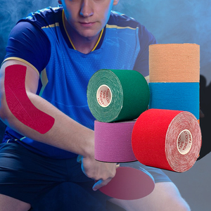 Bán buôn tùy chỉnh in Nhiều màu 5m kinesiology thể thao vá cơ bắp không thấm nước thể thao K băng với logo thể thao bảo vệ - Product Image 2