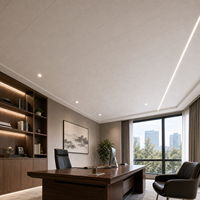 Panel de Techo de PVC Entrecruzado Blanco Mate WYRAX, 300 x 8.5 mm, para Espacios Residenciales y Baños, Fácil de Limpiar, Construcción Ligera