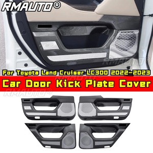 Car Door Kick Plate Cover <b>Interior</b> Decoration for Toyota Land Cruiser LC300 2022-2023 Body Kit Car <b>Accessories</b> - Product Image 2