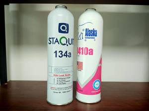 2-Piece 1000ml R134a refrigerant gas Aerosol tinplate kim loại có thể với vít Cap cho AC (điều hòa không khí) và hóa chất sử dụng - Product Image 2