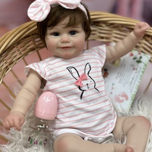 Muñeca bebé reborn OtardDolls de 50 cm, muñeca realista con traje de conejito para que los niños jueguen - Product Image 2