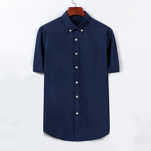 Camicie da Ufficio Bianche per Uomo, Manica Corta, <span class=keywords><strong>Slim</strong></span> Fit, con Bottoni, Casual L008, Vendita all'Ingrosso - Product Image 2