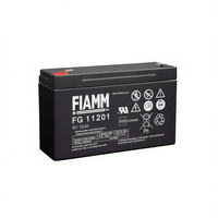 Baterai VRLA Isi Ulang Fiamm FG11201 6V 12Ah untuk Cadangan Daya UPS Buatan Italia