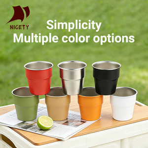 Vaso <span class=keywords><strong>de</strong></span> Acero Inoxidable para Camping, 300 ml, 10 oz, Ligero y Portátil, para Senderismo y Picnic - Product Image 3