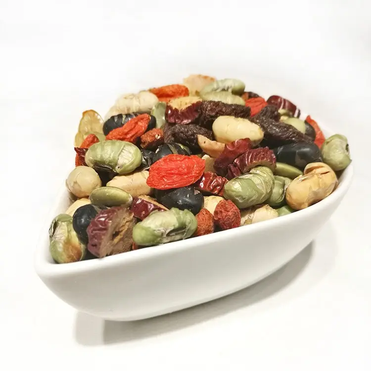 Preço por atacado Naturalmente Grown Nuts Food Trail Delicioso Roasted Mixed Nuts Frutas secas e nozes