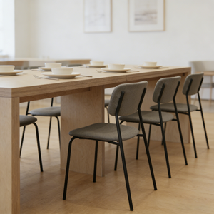 Tavolo da Pranzo in Legno Massello di Noce Personalizzato per Ristorante a Prezzo Conveniente - Product Image 2