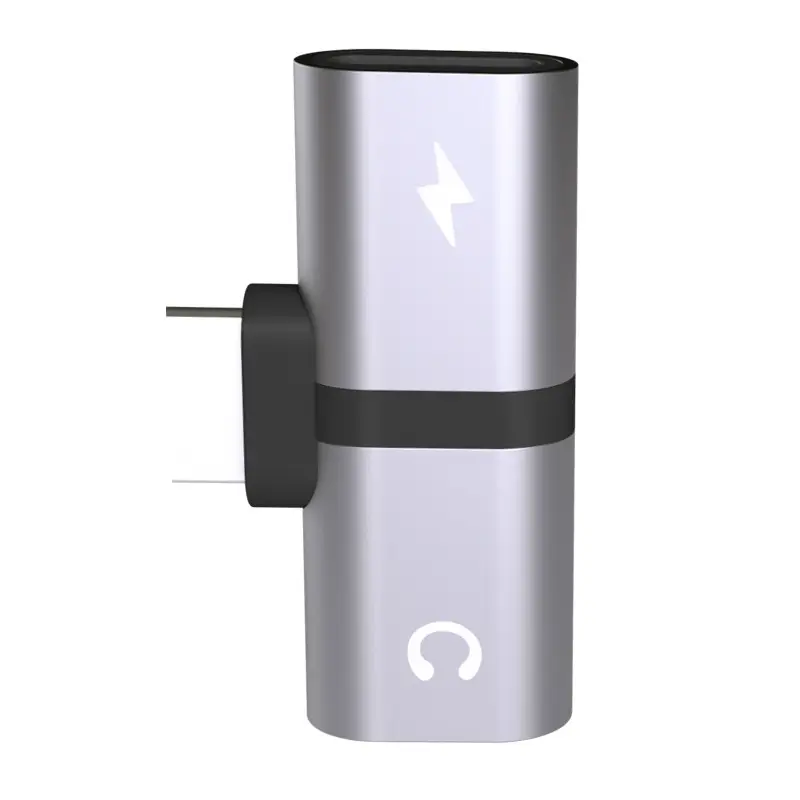 Customization For Lighting Adapter Headphone USB C Adapter DualFor Lighting Phone X USB Power To AUX 3.5mm USB Power Adapter
