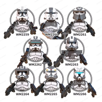 Figurines d'anime Star Wars Clone Trooper Droids AT-RT WM Blocks DIY Anime Toys Building Block Sets Brick pour cadeau promotionnel