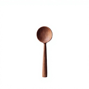Eco Friendly <b>Wooden</b> <b>Spoons</b> <b>Set</b> of 2 Natural Wood Kitchen Utensils for Cooking Stirring Mixing Serving - Product Image 2