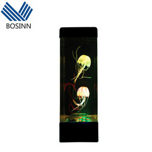<span class=keywords><strong>Lampe</strong></span> de nuit fantaisie <span class=keywords><strong>méduse</strong></span> de chevet LED Aquarium en acrylique avec lumières changeantes de couleur Fonctionnant sur piles pour la relaxation en chambre - Product Image 5