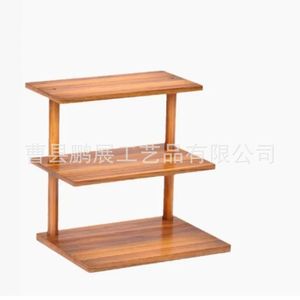 Pengzhan Three Layer Solid Wood Display <b>Tray</b> Multifunctional For Home Dining <b>Tea</b> Serving - Product Image 4