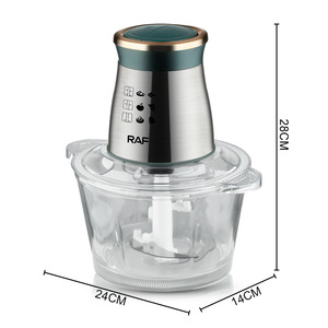 800W <b>Electric</b> Food Processor 2L Glass Bowl Compact Fufu Machine for Smooth Blending Chopping and Daily Cooking Efficiency - Product Image 3