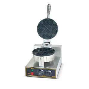热销gofre制造机商用电动个性化比利时心形华夫饼机