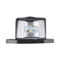 Feu de plaque d'immatriculation LED rond haute luminosité pour camion, 12V 24V, 2 trous de fixation, universel pour tous les camions et remorques