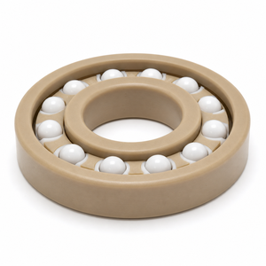 ตลับลูกปืนเม็ดกลมร่องลึก 6008 40x68x15 มม. วงแหวน PEEK ลูกบอลเซอร์โคเนีย กรง PEEK PTFE - Product Image 2