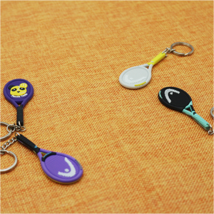 Quần vợt Móc Chìa Khóa Vòng thiết kế Quà Tặng Carbon padel vợt Keychain pickleball mái chèo vợt padel cao su vợt Móc chìa khóa - Product Image 4