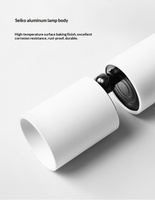 Spot LED orientable sur rail, design cylindrique divisé, réglage multi-angle, réflecteur anti-éblouissement profond pour boutiques, murs d'art et bijouteries