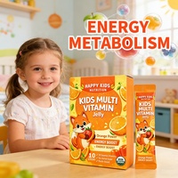 Gélifiés multivitaminés véganes pour enfants, 18 vitamines essentielles, saveur mélange de baies, pour la nutrition quotidienne et la santé des enfants