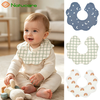 Bavoirs pour bébé en silicone respirant, personnalisables, en tissu doux lavable, pour l'extérieur, avec motifs de dessins animés, vente en gros