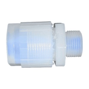 อะแดปเตอร์ตัวผู้ PFA แบบ NPT ขนาด 3/8 นิ้ว สำหรับท่อ OD x 1/2 นิ้ว แบบ NPT ตัวผู้ สำหรับข้อต่อท่อแบบ Flare ทนทานต่อสารเคมีที่มีความบริสุทธิ์สูง - Product Image 2