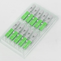 SC APC Fast Connector Assembly Indoor Fiber Optic Drop Cable Pre Polished Field Installable Cold Melt Quick Connector