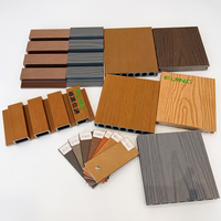 Planches de terrasse en composite WPC recyclé anti-âge pour extérieur, panneaux creux en bois-plastique non fendus