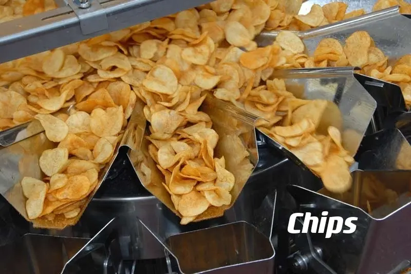 Multi-Function Weighing Vertical Food Snacks Packaging Potato Chips Packing Machine