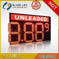 Panneau d'affichage à 7 segments pour station-service, affichage des prix de l'essence, panneau LED avec boîte lumineuse pour station-service