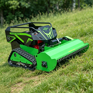 Tondeuse à fléaux télécommandée de qualité commerciale 1000 mm, à essence, robuste, sur chenilles, robot tondeuse pour pentes, coupe-herbe agricole - Product Image 2