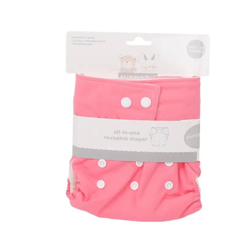 Wholesale reusable Solid Color diapers for baby pants washable cloth baby diapers