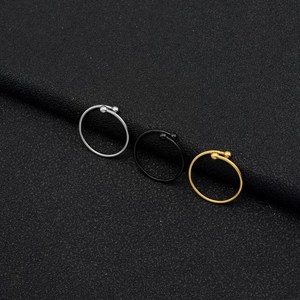 New Minimalist Niche Design Stainless Steel Geometric <b>Ring</b> Fashionable Light Luxury Unisex's <b>Adjustable</b> <b>Rings</b> Wholesale Jewelry - Product Image 2