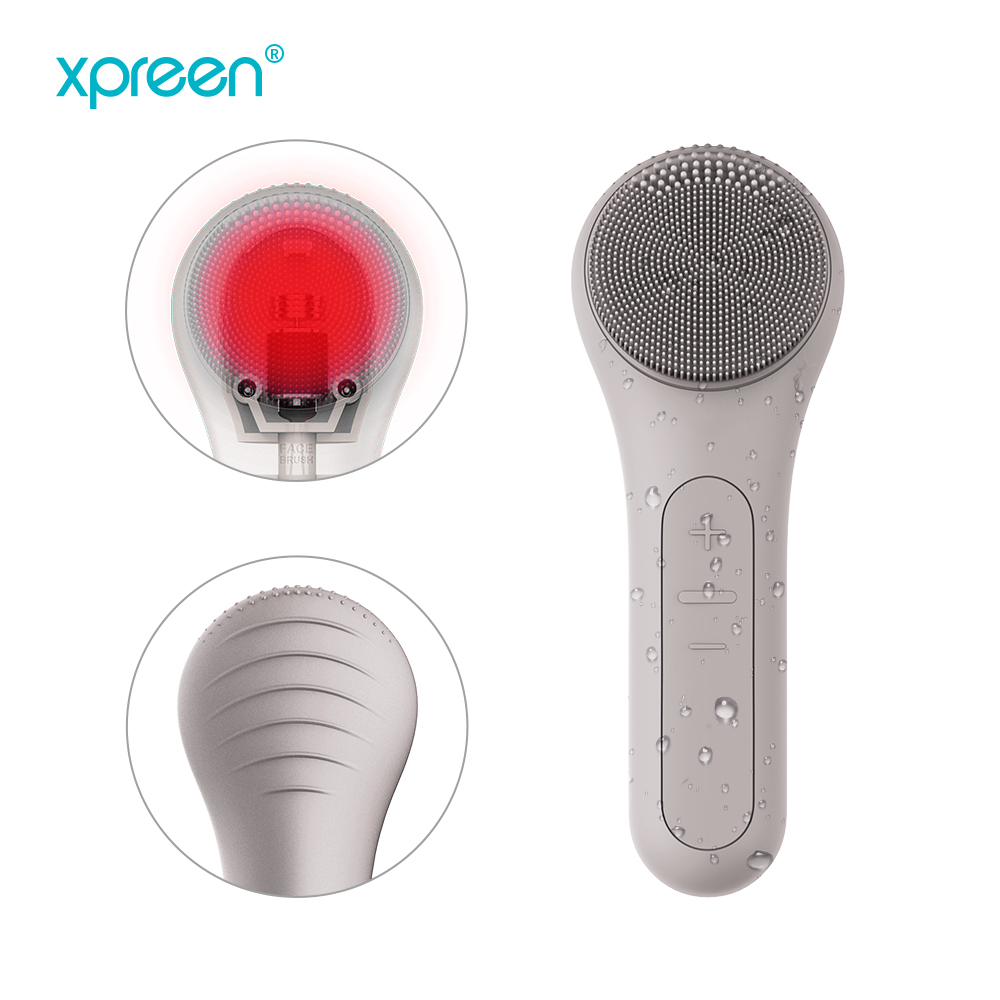 Electric face cleaning brush portable facial cleansing silicone face brush