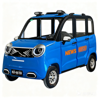 Camionnette électrique à quatre roues à une seule rangée de sièges, véhicule à énergie nouvelle avec batterie au lithium, moteur 1000W et capacité de charge de 400-600 kg