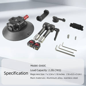 Soporte de Coche con Ventosa de Aluminio de Alta Resistencia YUANYUJINGMI de <span class=keywords><strong>6</strong></span> Pulgadas, Brazo Mágico 360 para Cámaras <span class=keywords><strong>Osmo</strong></span> e Insta360 X5, para Creadores de Contenido - Product Image 6