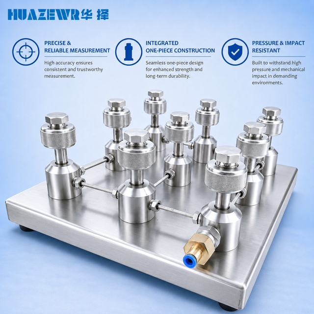 Multi-Interface Pressure Test Bench Stainless Steel Calibration Table for Pressure Gauges