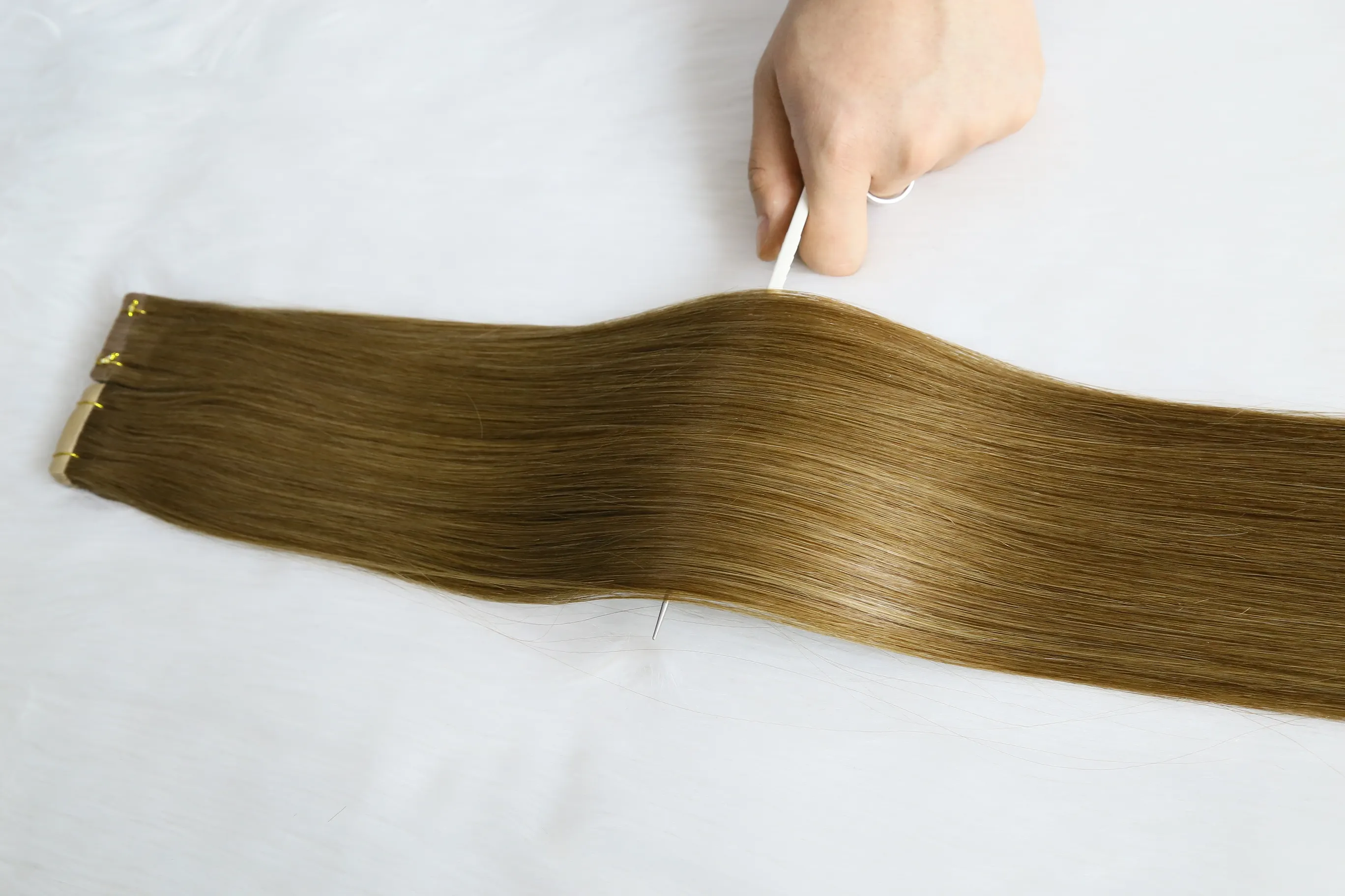 Cabello humano al por mayor Coleta Remy Perruque Cheveux Humain Tape Extensiones de cabello Pelucas Pelo Natural